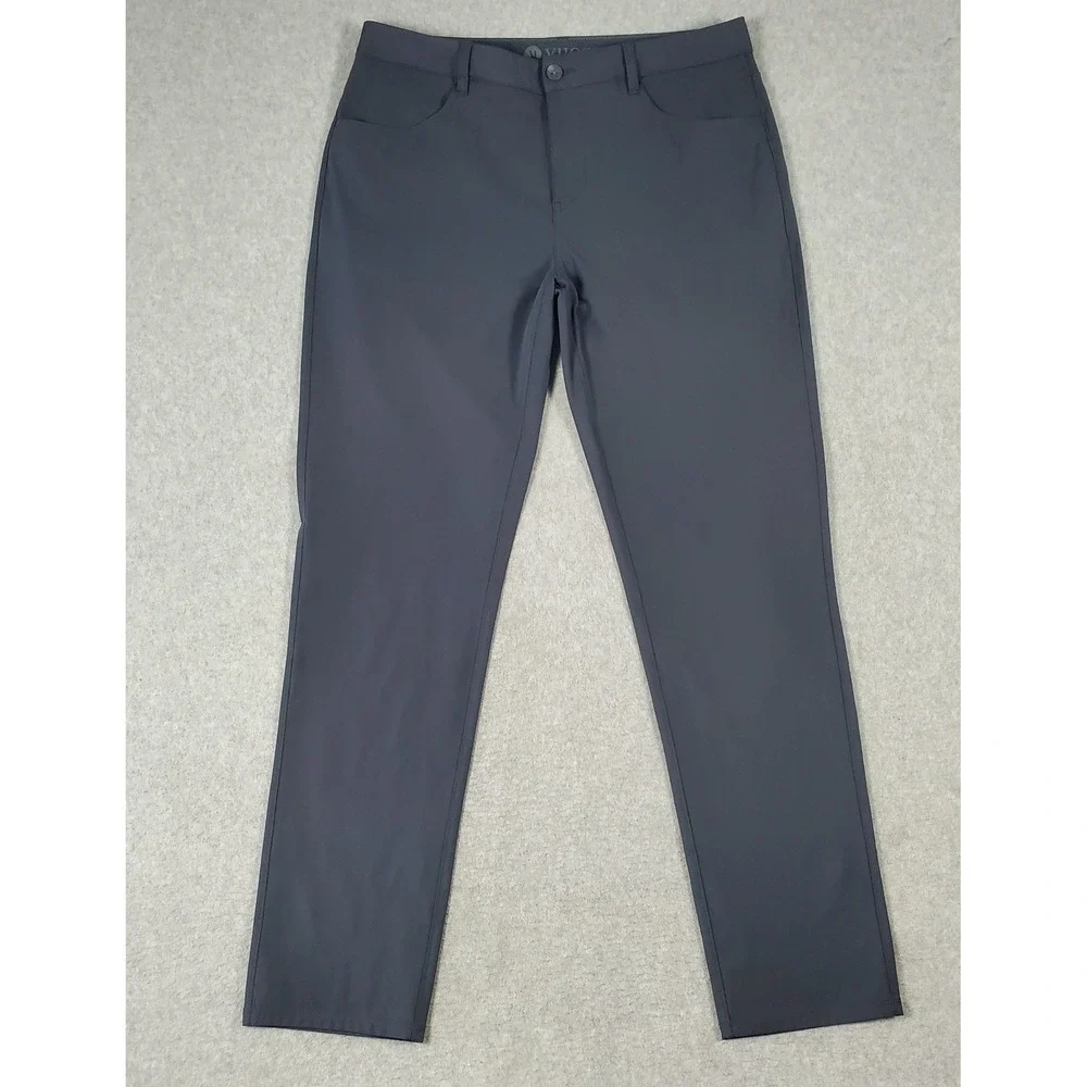 Vuori Meta Pants V430 Mens 34x31 Dark Gray Chinos Performance Stretch Golf
